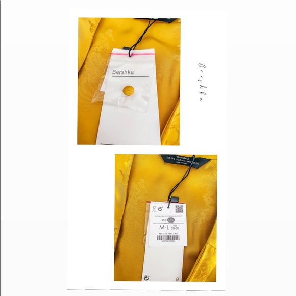 COPY - Bershka | Yellow Deep V-cut Dress - Picture 6 of 6